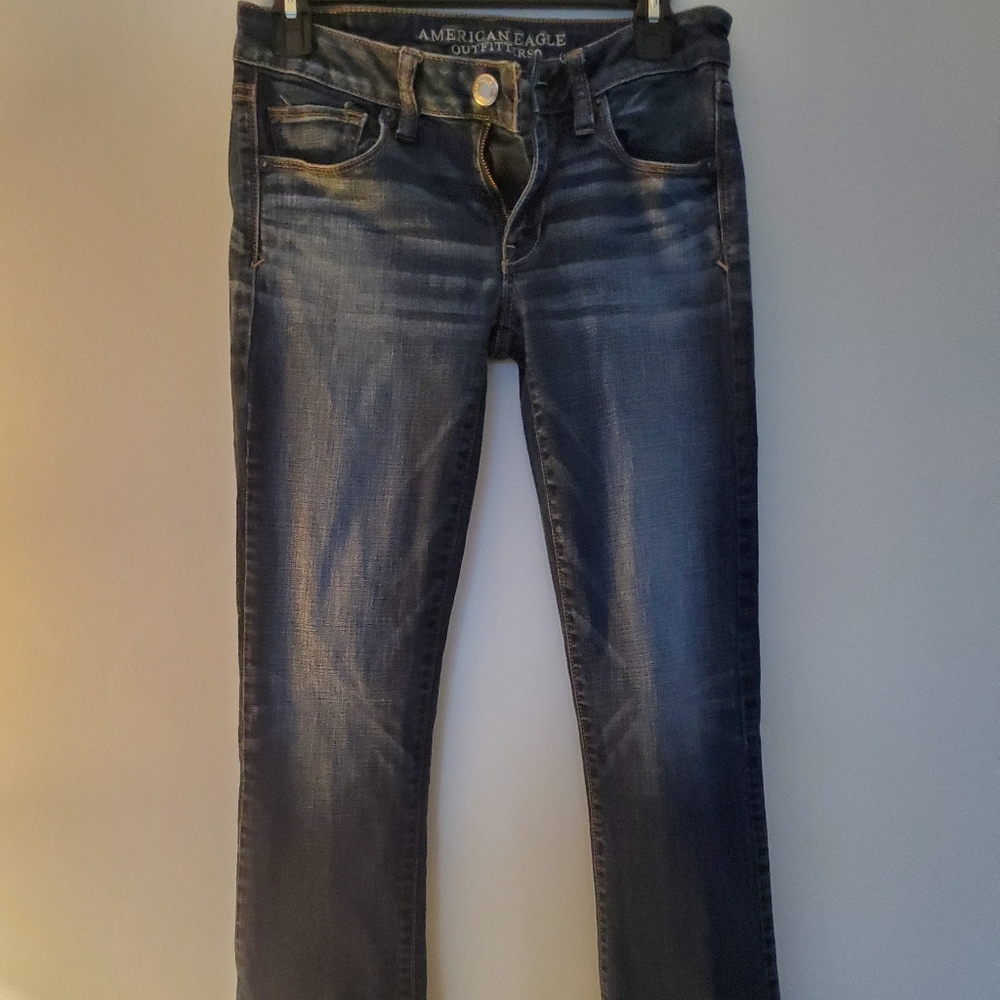 AE skinny kickboot jeans